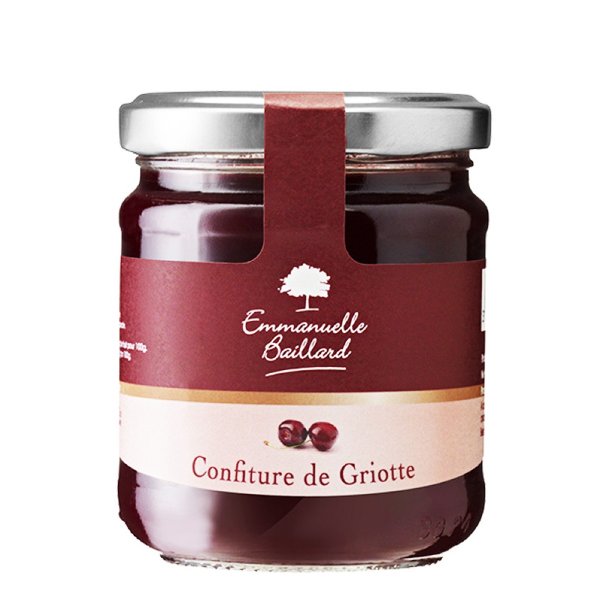 Confiture extra de griotte 220g Saveurs de Bourgogne Vente de
