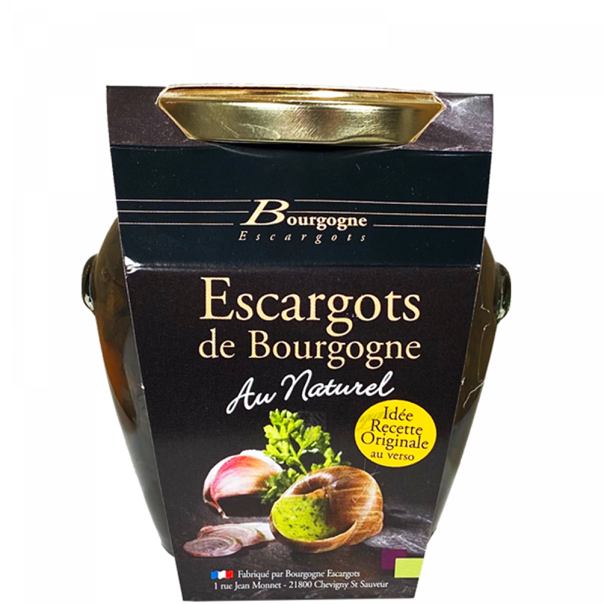 Escargots de Bourgogne belle grosseur 3.5Dz bocal verre 170g - Bourgogne  Escargots