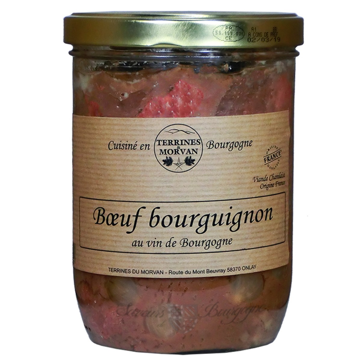 Boeuf Bourguignon Au Vin De Bourgogne 750g Saveurs De Bourgogne