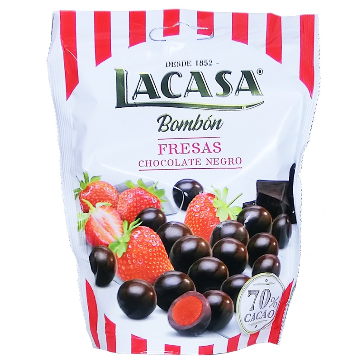 Bonbon Enrobe De Chocolat Noir A La Fraise 125g Saveurs De Bourgogne Vente De Produits Du Terroir