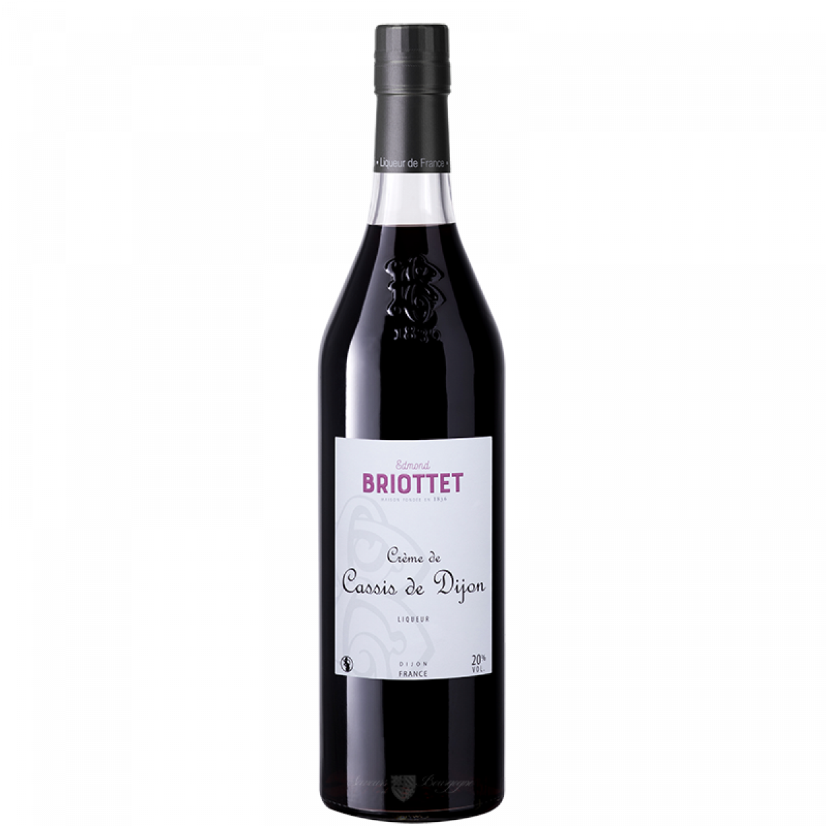 Cassis de Dijon Crème 20 70cl Briottet Saveurs de Bourgogne Vente de produits du terroir
