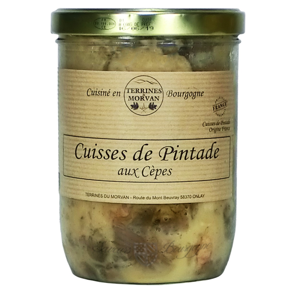 Cuisse De Pintade Aux Cepes 750g Saveurs De Bourgogne Vente De