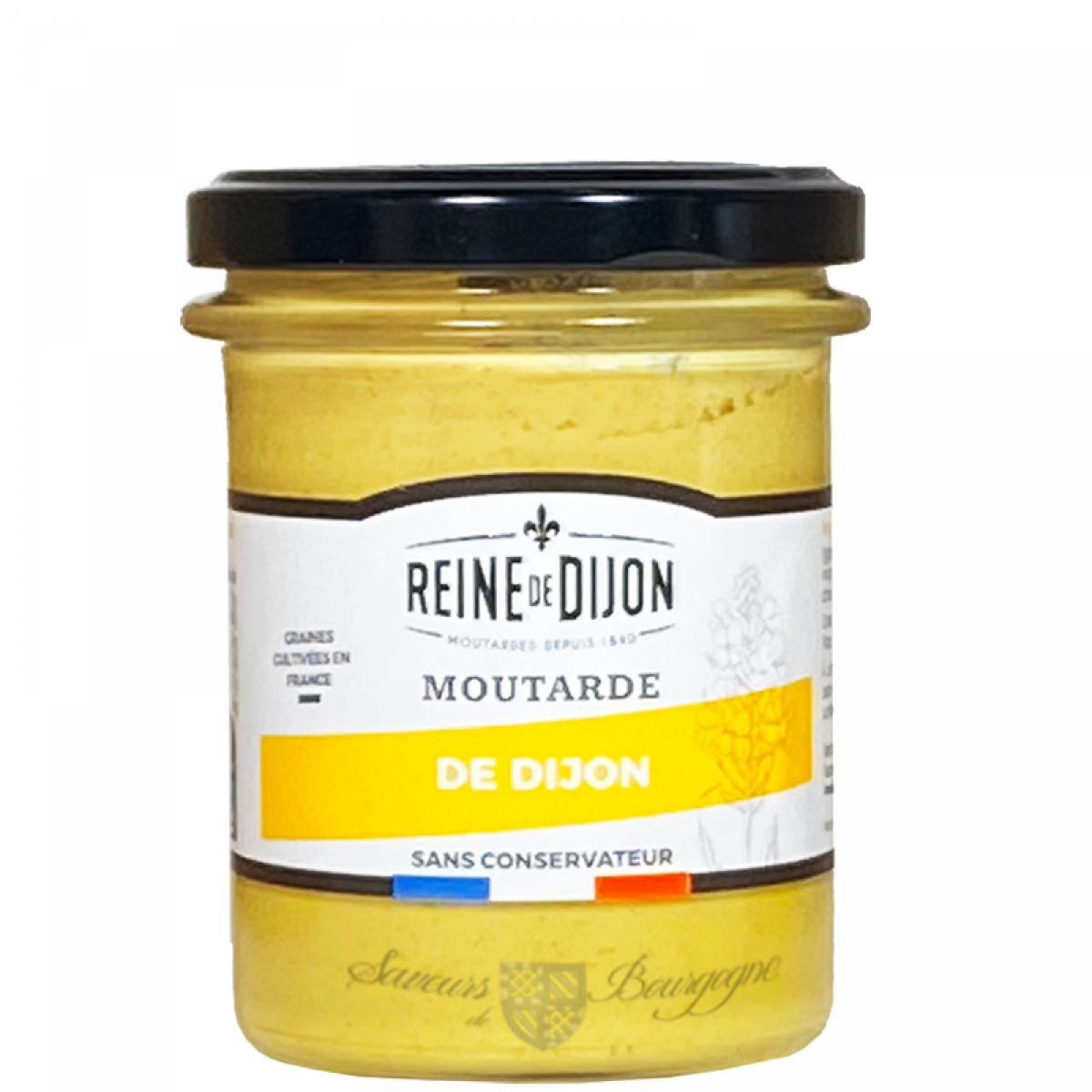 Moutarde de Dijon 185g sans conservateur Reine de Dijon Saveurs de Bourgogne Vente de