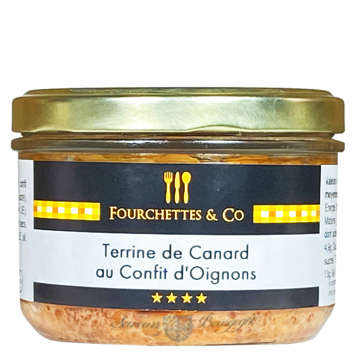 Terrine de Canard au Confit d'Oignons Ss porc Ss Alcool 180g Frairie