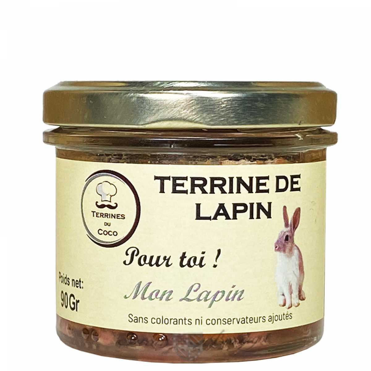 Terrine de lapin "Mon Lapin" 90g Coco Saveurs de Bourgogne Vente