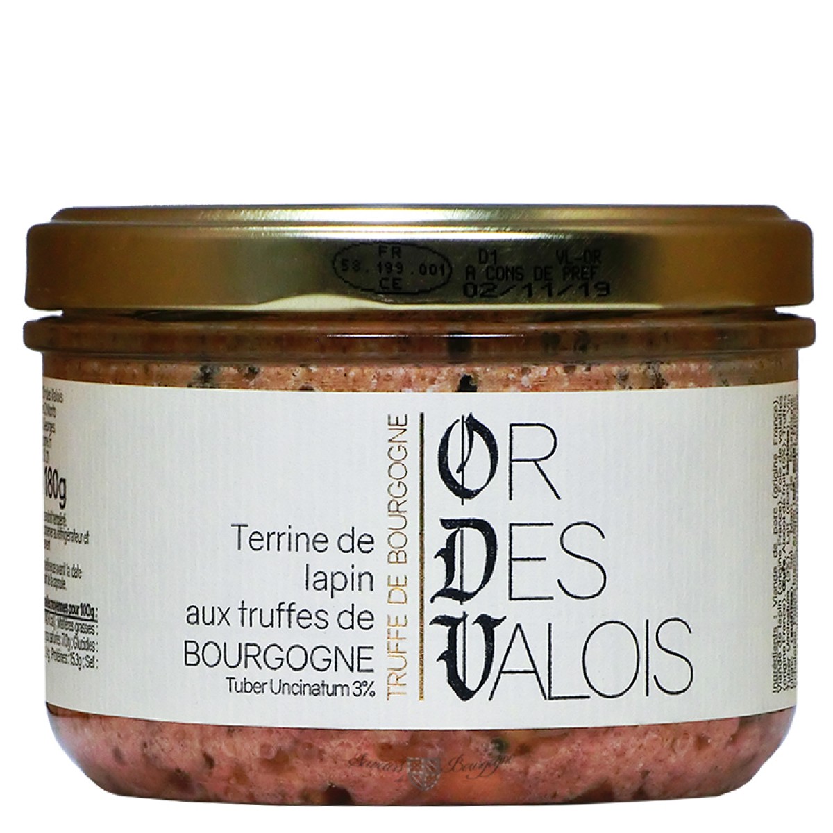 Terrine de Lapin aux Truffes de Bourgogne 180g - Saveurs de ...