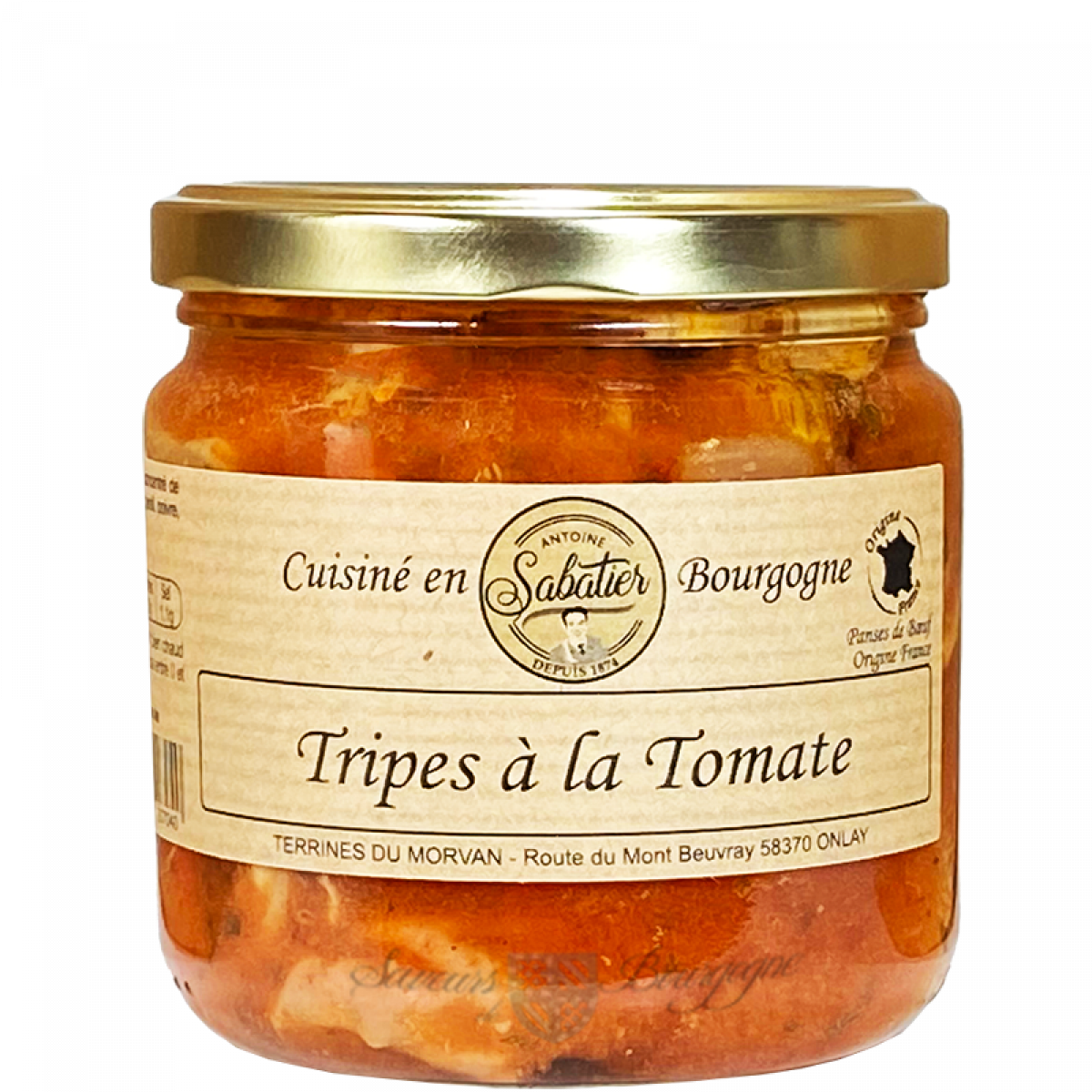 Tripes à la tomate 400g - Saveurs de Bourgogne - Vente de produits du