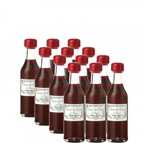 12 x Crème Cassis de Dijon 20% 5cl Briottet