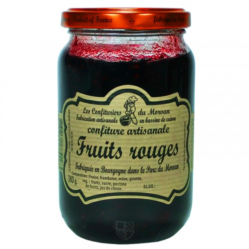 Confiture Fruits rouges 380g Confiturier du Morvan