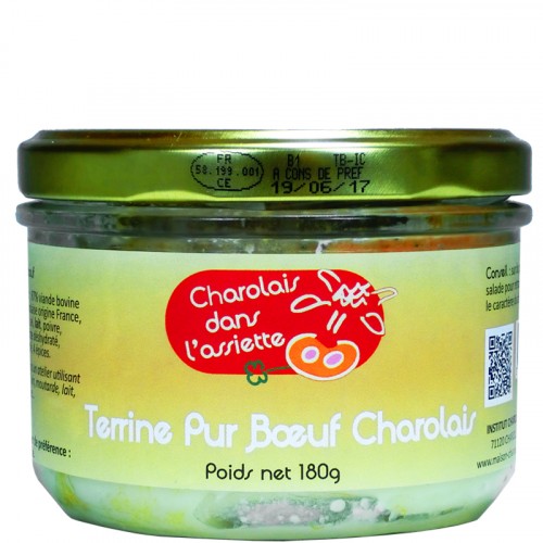 Terrine Pur Boeuf Charolais 180g