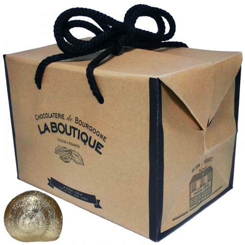 Escargots de Bourgogne Chocolat au lait Praliné Boite 1Kg