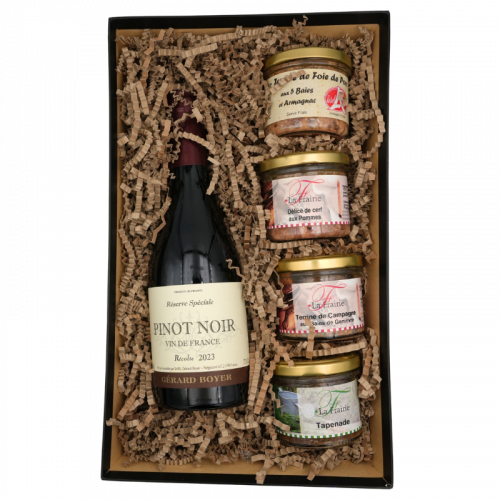 Corbeille garnie Marmiton Rouge