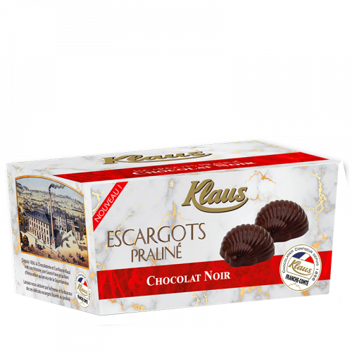 Escargots de Bourgogne Chocolat Noir Praliné ballotin 490g - Klaus