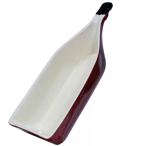 Plat Céramique Bouteille de Vin
