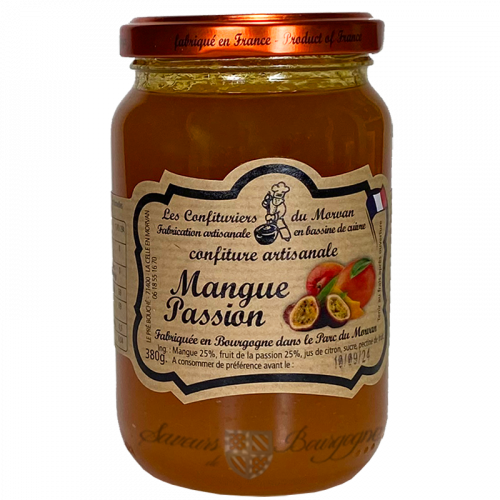 Confiture Mangue-Passion 380g Confiturier du Morvan
