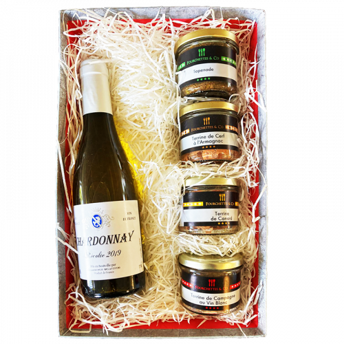 Corbeille garnie Marmiton Blanc