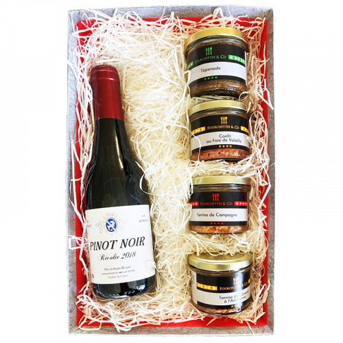 Corbeille garnie Marmiton Rouge