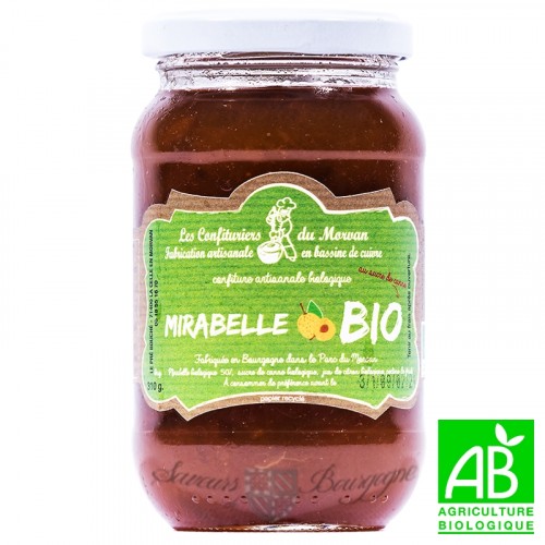 Confiture Mirabelle Bio 310g Confiturier du Morvan