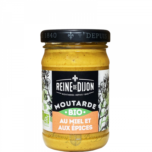 Moutarde Bio 100g soit Dijon soit Ancienne soit Miel aux épices - Reine de Dijon