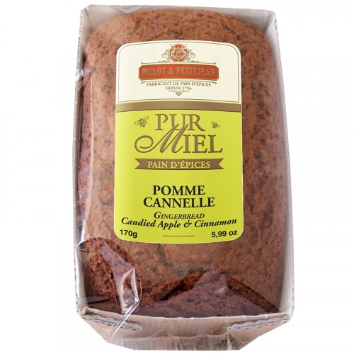 Pain d'épices "Pur Miel" à la pomme et à la cannelle 170g