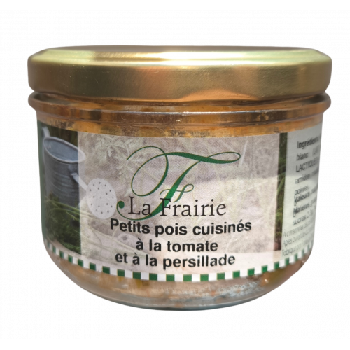 Petits pois cuisinés à la tomate et à la persillade 180g
