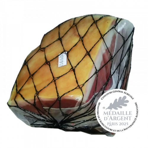Quart rond de Jambon sec du Morvan 9 mois 1,2kg Médaille d'argent CGA 2025