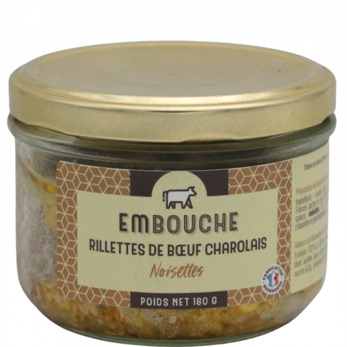 Rillettes de Bœuf Charolais aux Noisettes 180g - Terrines du Morvan