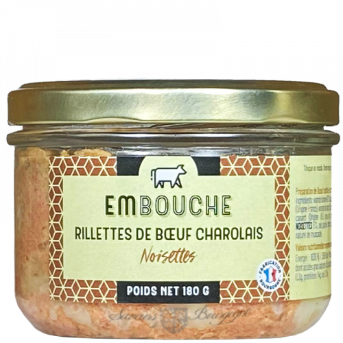 Rillettes de Bœuf Charolais aux Noisettes 180g - Terrines du Morvan