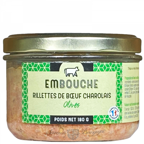 Rillettes de Bœuf Charolais aux Olives 180g - Terrines du Morvan