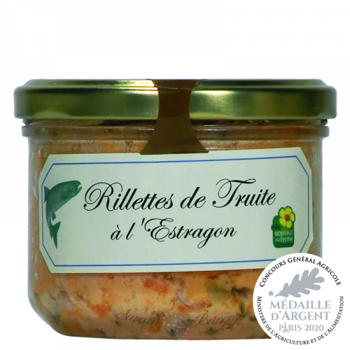 Rillettes de Truite à l'estragon 200g Médaille Argent CGA 2020