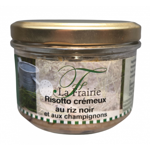 Risotto crémeux au riz noir et aux champignons 180g
