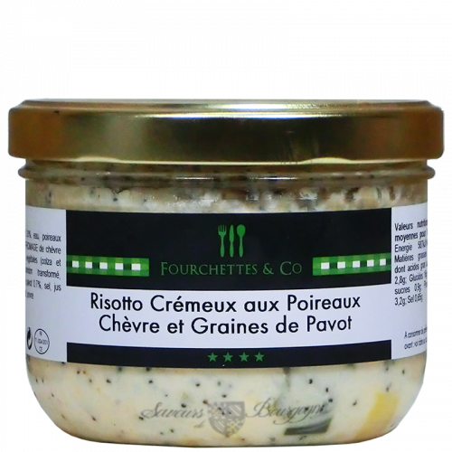 Risotto Crémeux aux Poireaux Chèvre et Graines de Pavot 380g