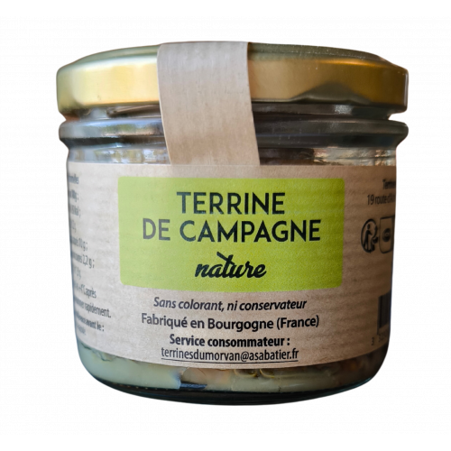Terrine de campagne nature 80g Terrine du Morvan