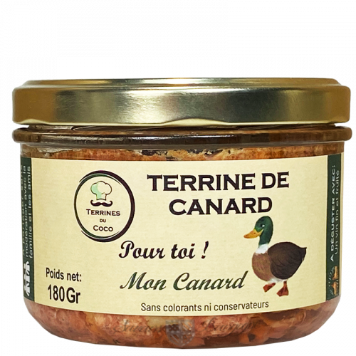 Terrine de canard "Mon canard" 180g - Coco