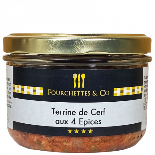 Terrine de Cerf aux 4 Epices Ss porc Ss Alcool 180g - Frairie