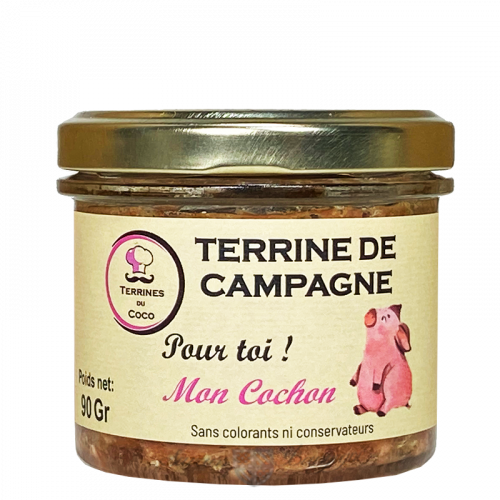Terrine de campagne "Mon cochon" 90g - Coco