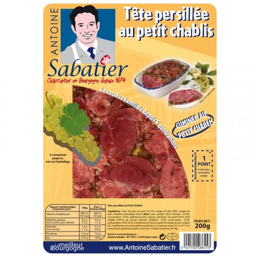 Tête persillée au petit Chablis 200g - Livraison uniquement en enlèvement chez nos partenaires
