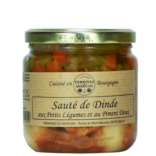 Sauté de Dinde aux Petits légumes et au Piment doux 400g
