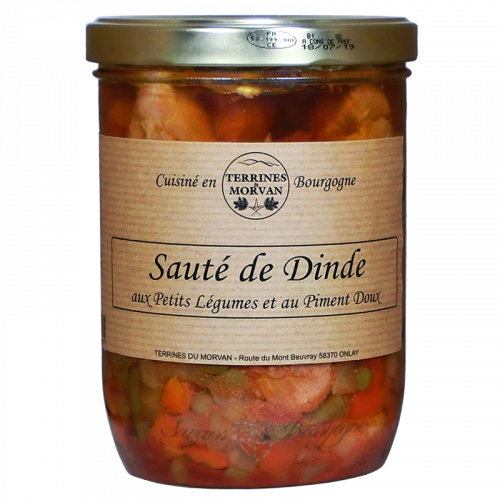 Sauté de Dinde aux Petits légumes et au Piment doux 750g