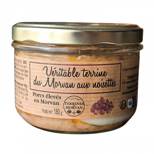 Véritable terrine du Morvan aux noisettes 180g