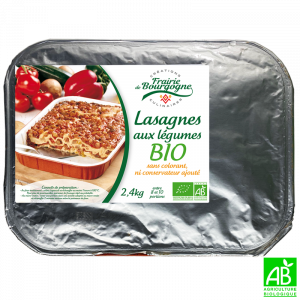 Lasagnes aux légumes BIO 2.4Kg - Frairie de Bourgogne
