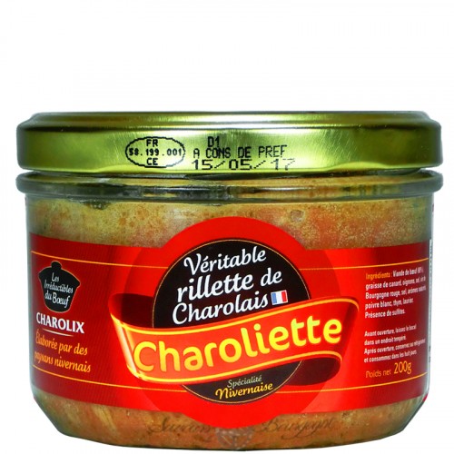 Rillettes de Boeuf "Charoliette" 200g