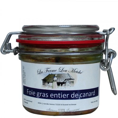 Foie gras entier de canard de Bourgogne 180g Ferme Lou Metché