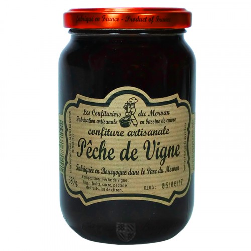 Confiture Pêche de vigne 380g Confiturier du Morvan