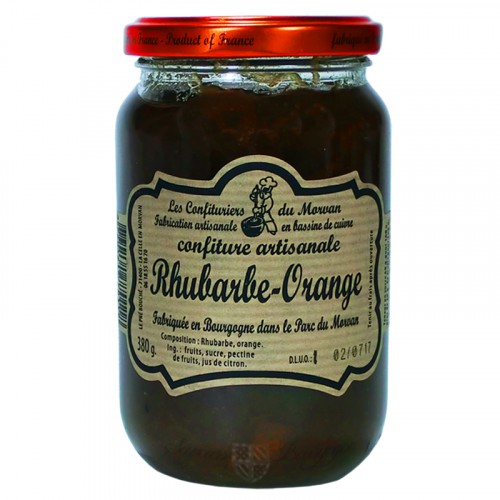 Confiture Rhubarbe-Orange 380g Confiturier du Morvan