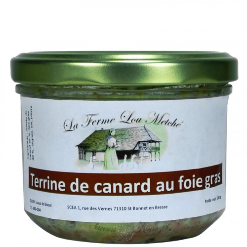 Terrine de canard au Foie gras 180g