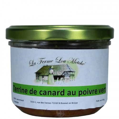 Terrine de canard au poivre vert 180g