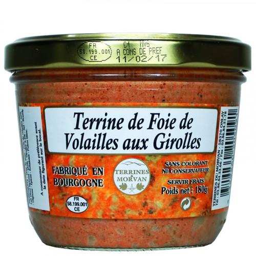 Terrine de Foie de Volailles aux Girolles 180g