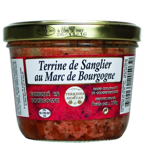 Terrine de sanglier au Marc de Bourgogne 180g