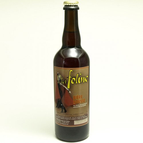 Bière rousse La Foline 75 cl artisanale Bio